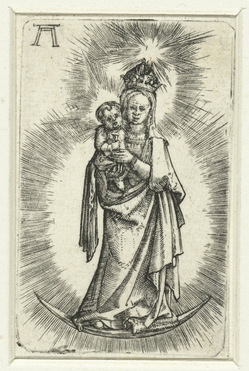 Madonna na Lua Crescente de Albrecht Altdorfer