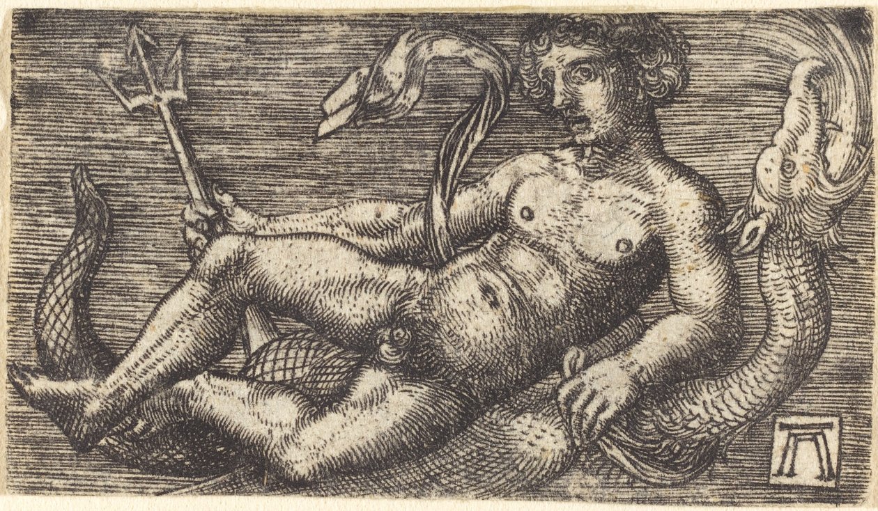 Netuno em um monstro marinho de Albrecht Altdorfer
