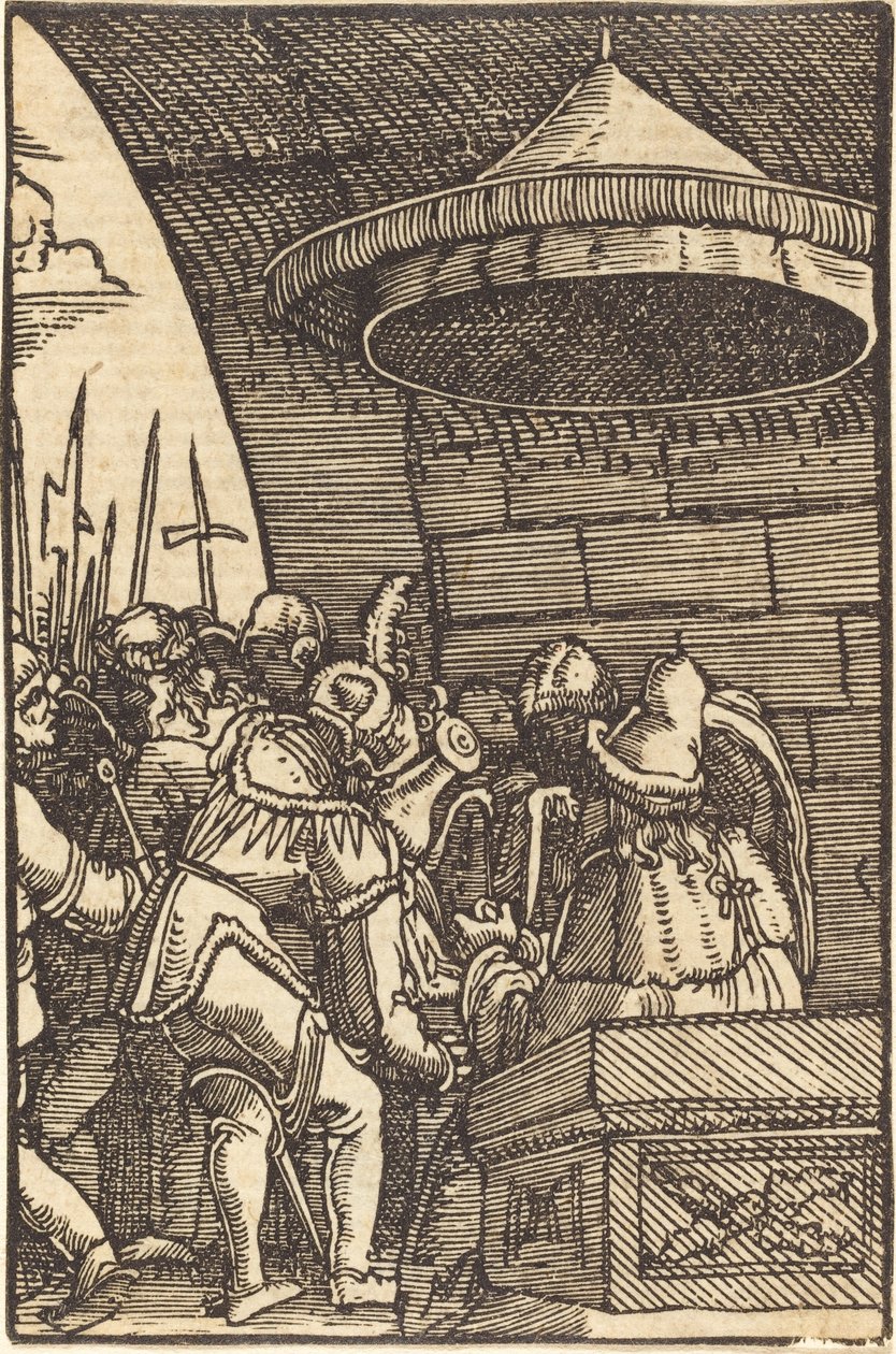 Pilatos lavando as mãos de Albrecht Altdorfer