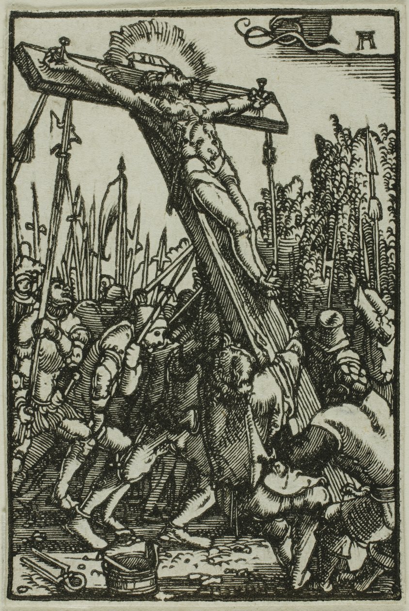 A elevação da cruz, da queda e redenção do homem de Albrecht Altdorfer