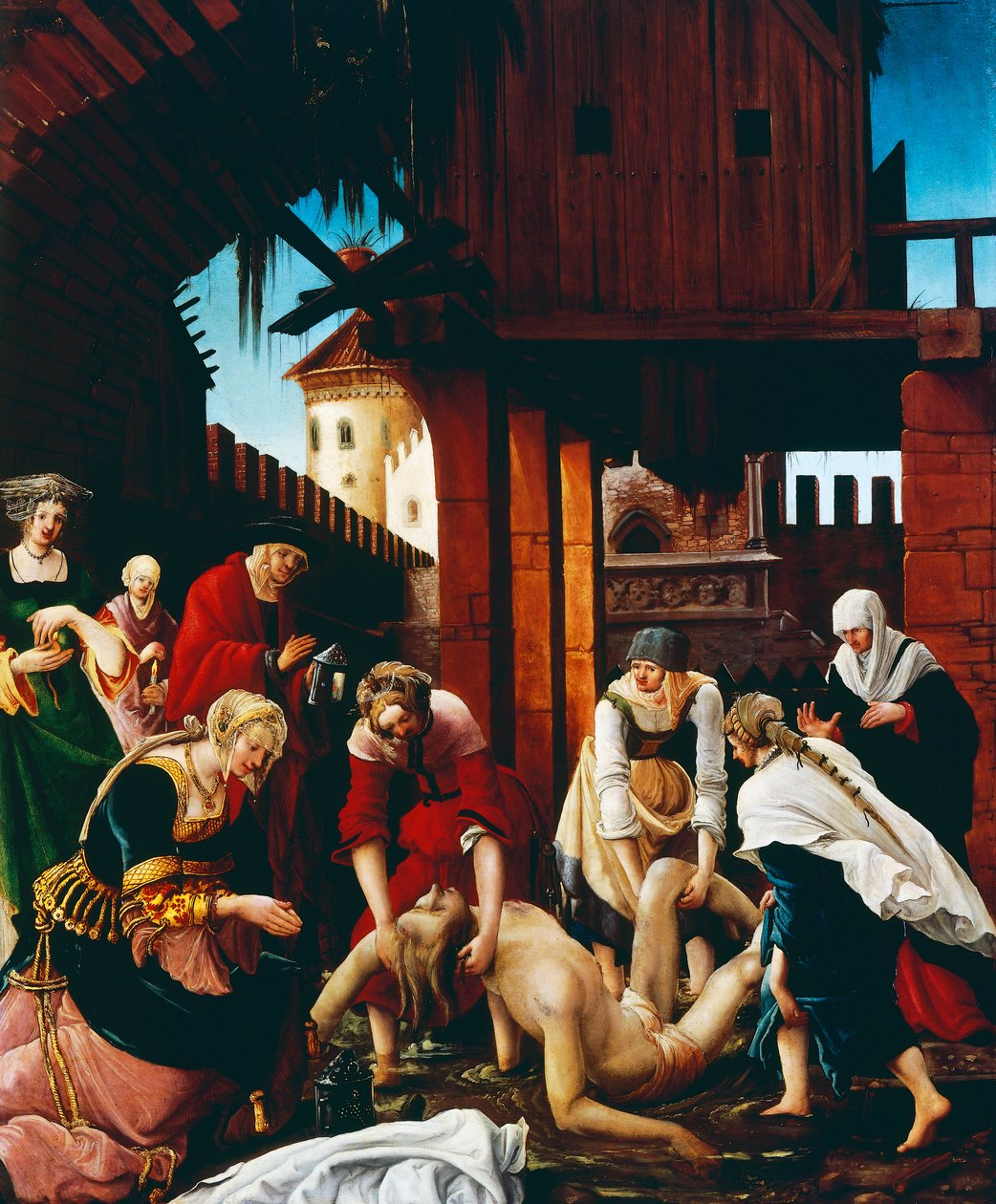 Recuperação do corpo de São Sebastião, c. 1510 de Albrecht Altdorfer