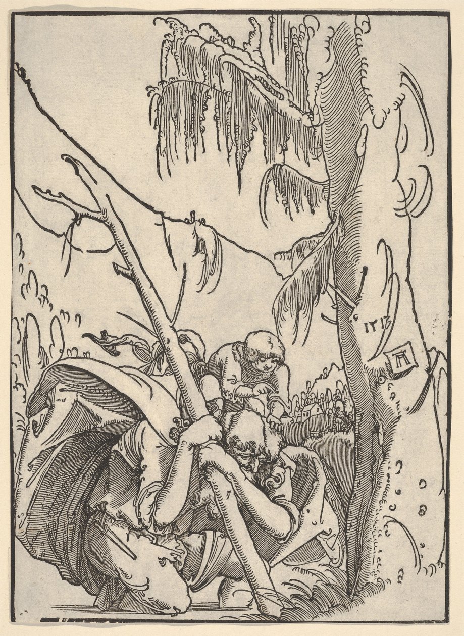 São Cristóvão a carregar o Menino Jesus de Albrecht Altdorfer