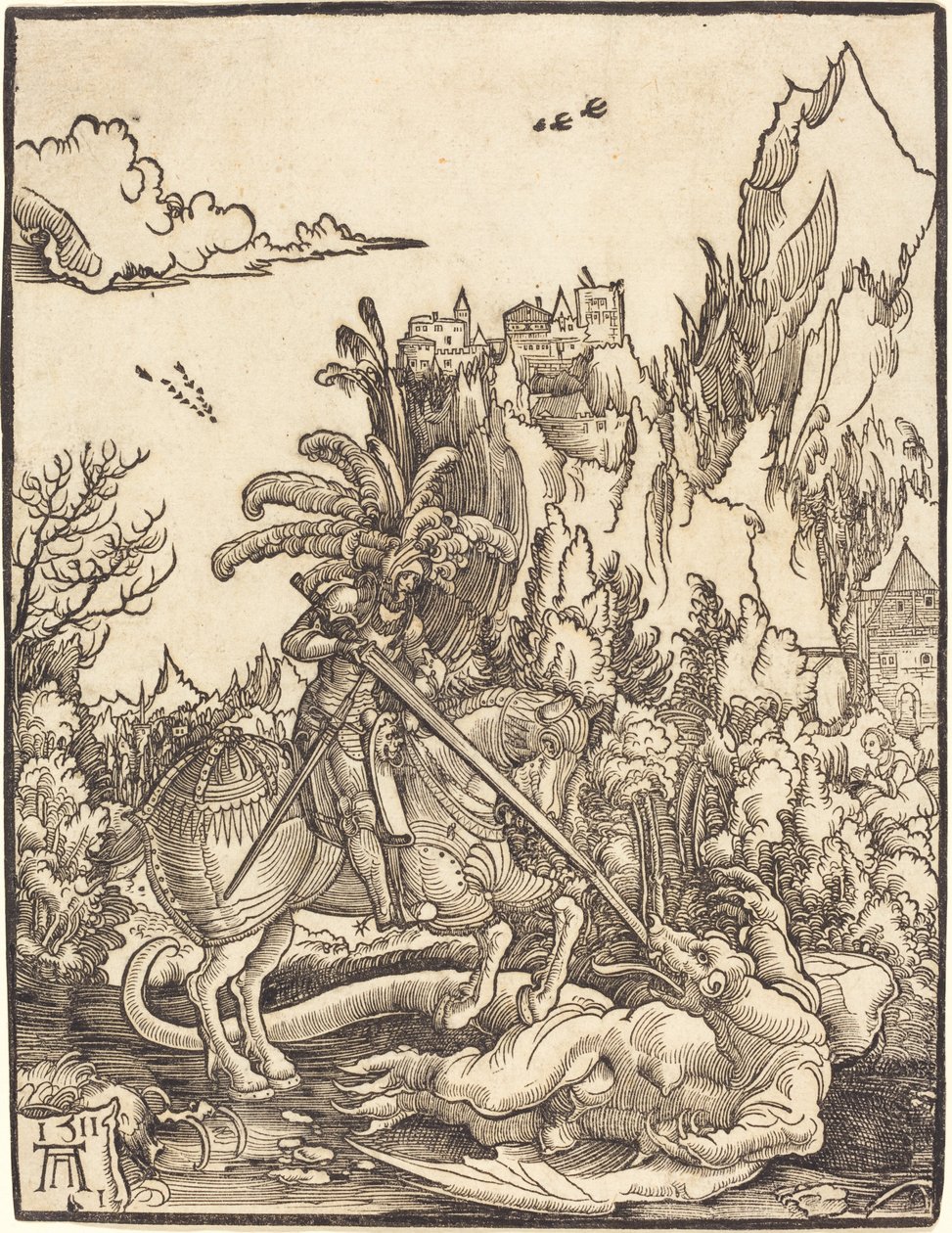 São Jorge matando o dragão de Albrecht Altdorfer