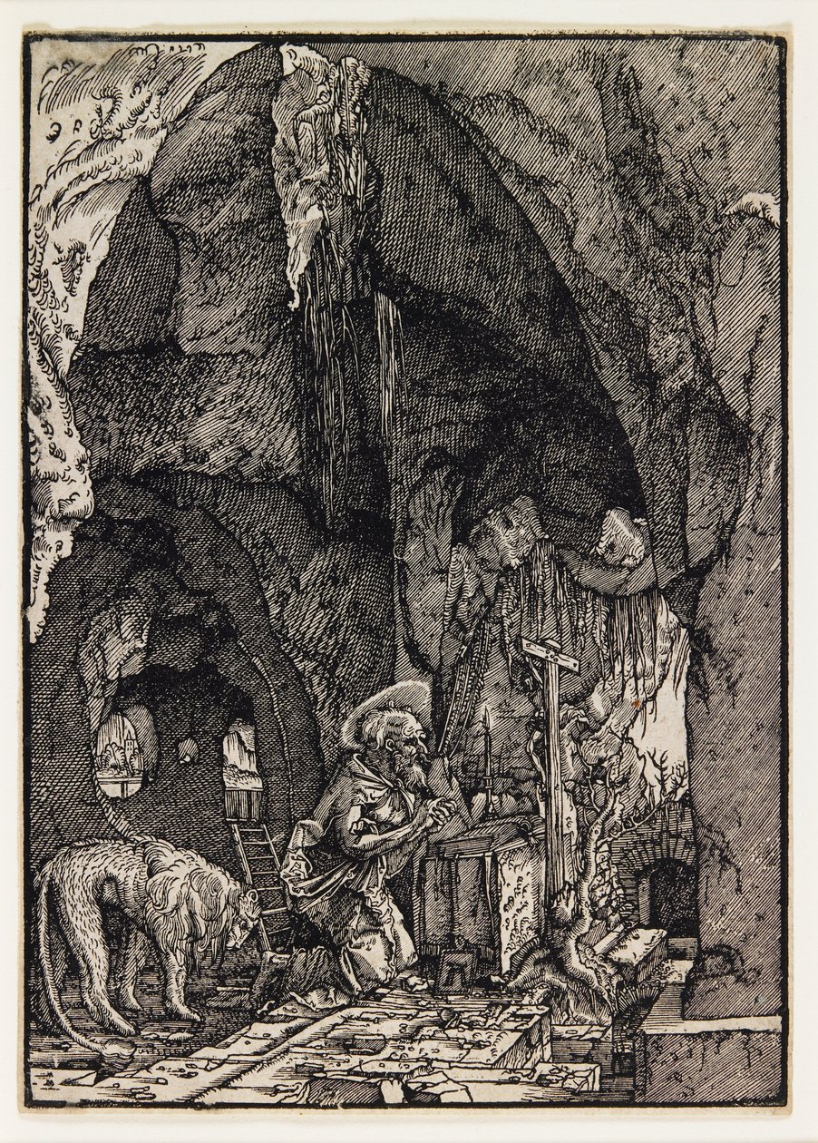 São Jerónimo numa caverna de Albrecht Altdorfer