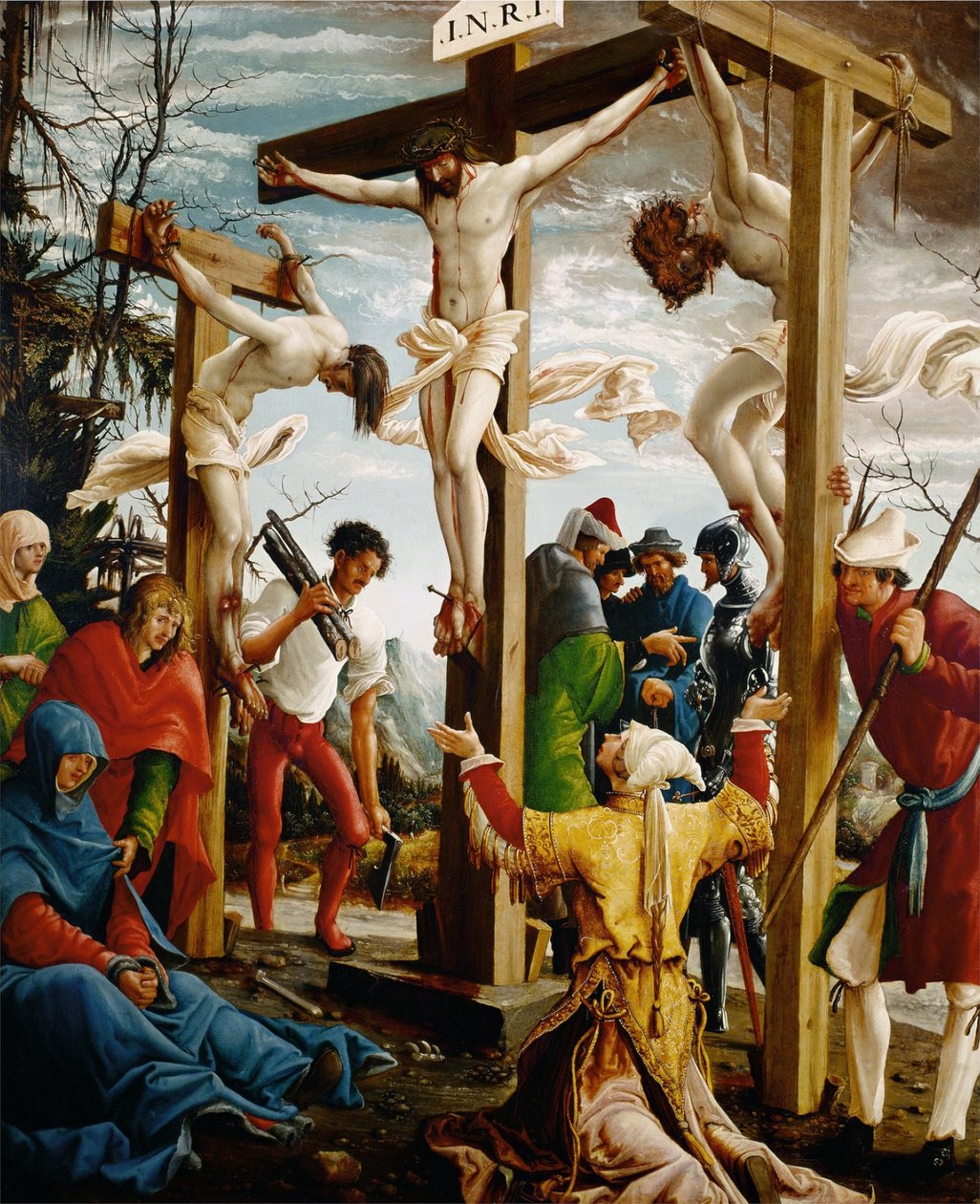 Altar de Sebastião, ala interior direita, Crucifixão de Albrecht Altdorfer