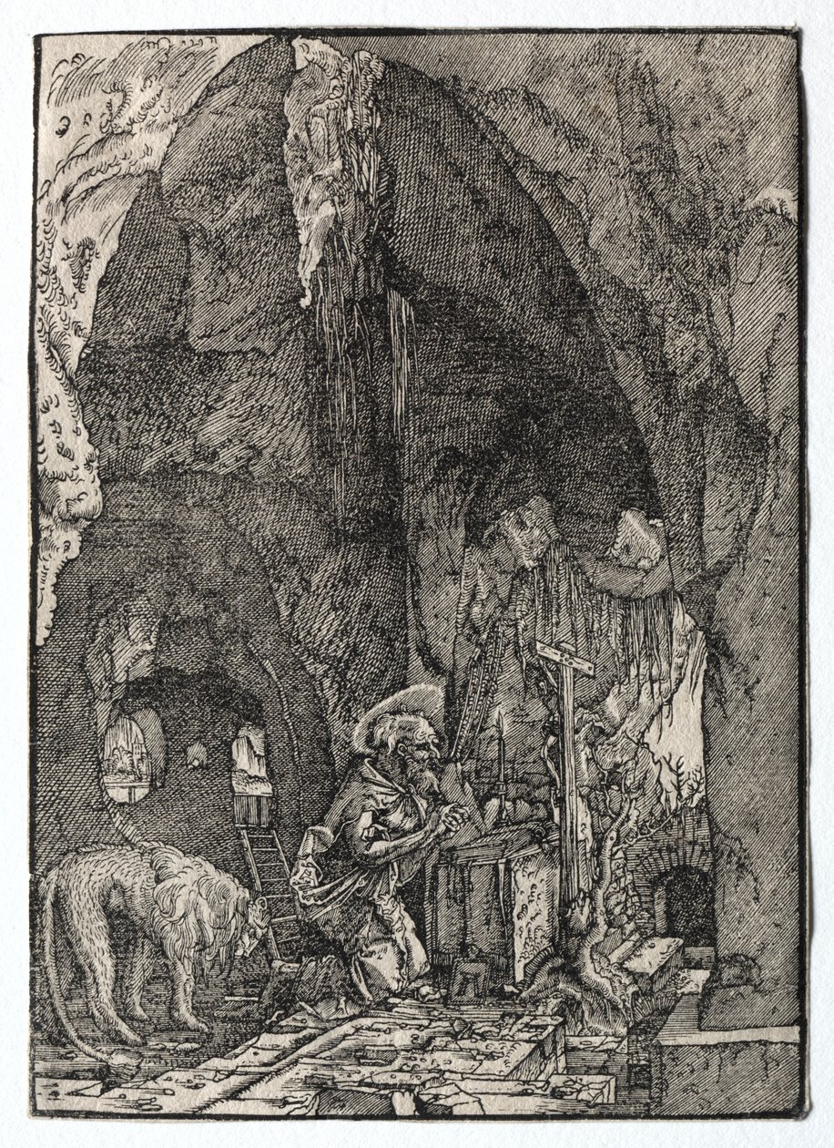 São Jerônimo na Caverna de Albrecht Altdorfer