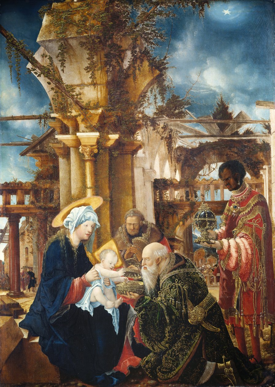 A Adoração dos Magos, c.1535 de Albrecht Altdorfer
