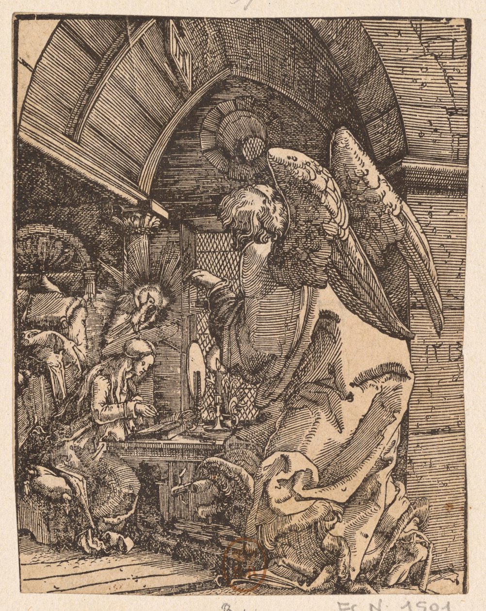 A Anunciação, 1513. de Albrecht Altdorfer