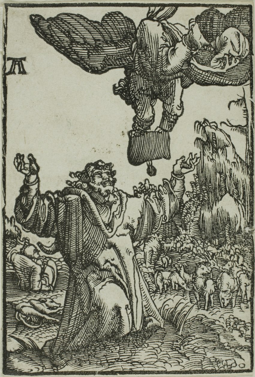 A Anunciação a Joaquim, de A Queda e Redenção do Homem de Albrecht Altdorfer