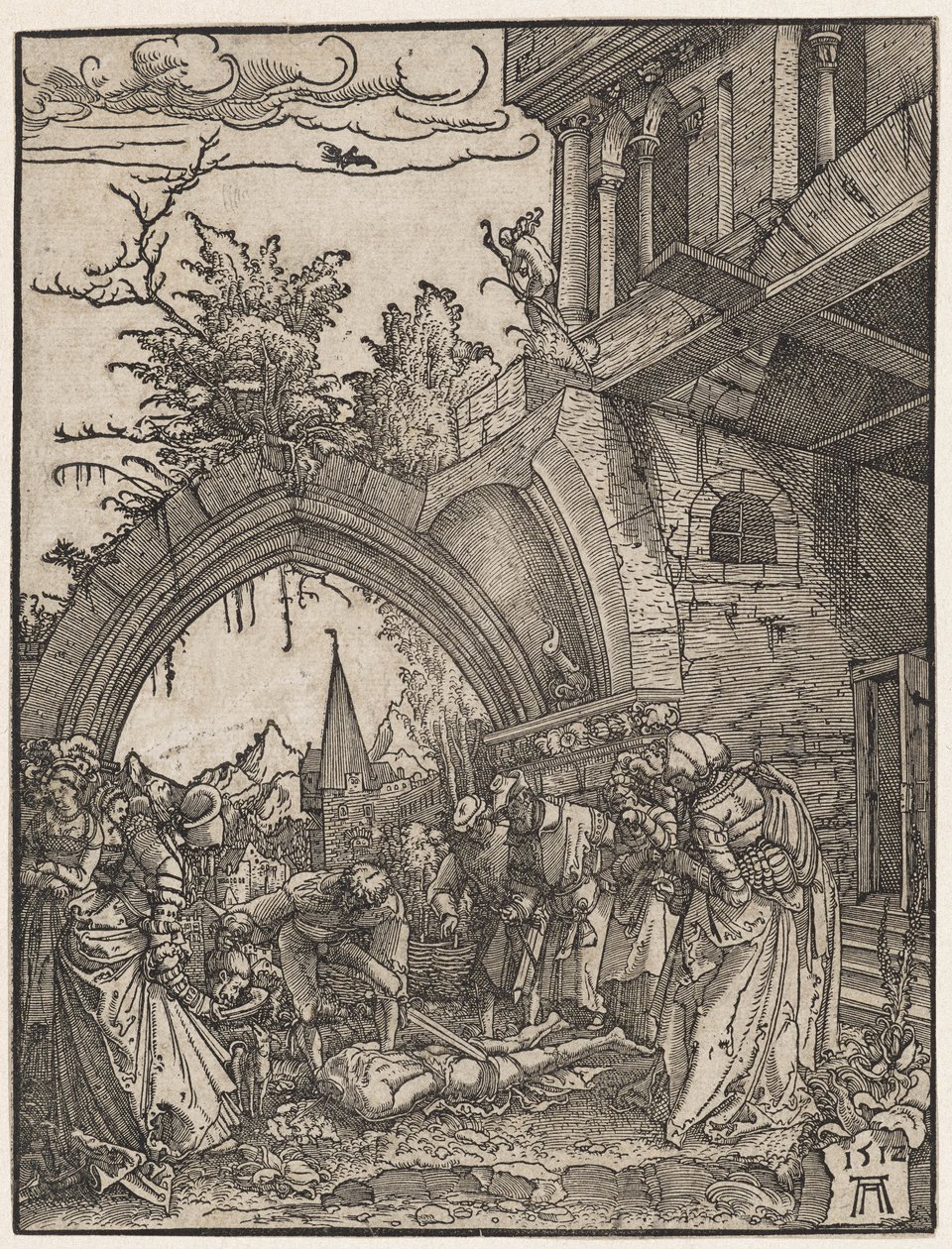 A decapitação de São João Batista, 1512. de Albrecht Altdorfer