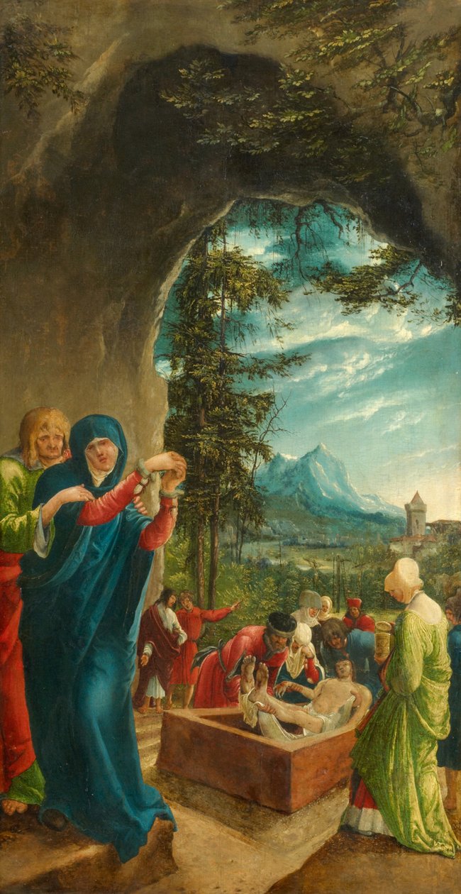 O sepultamento de Cristo, 1518 de Albrecht Altdorfer