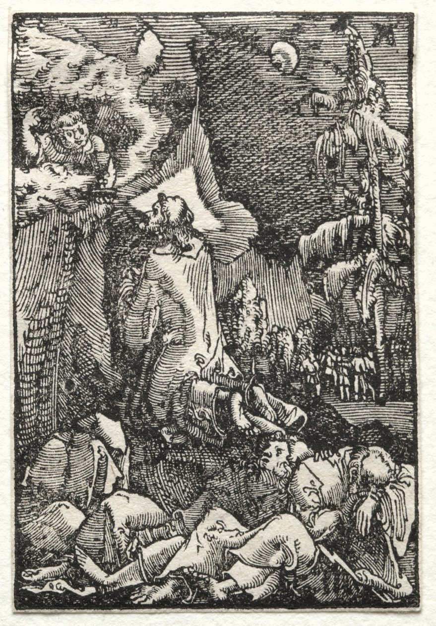 A Queda e Redenção do Homem: Chirst no Monte das Oliveiras, c. 1515 de Albrecht Altdorfer