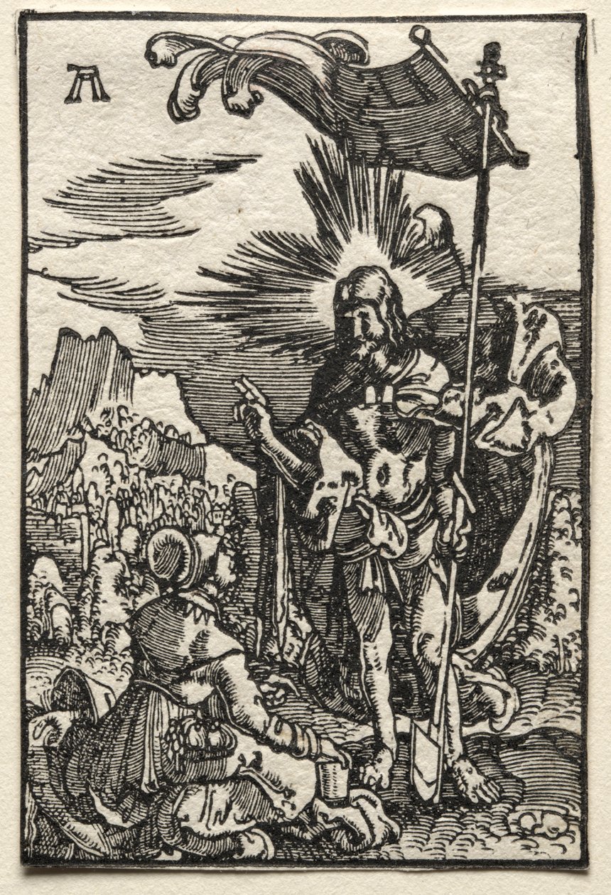 A queda e redenção do homem: Cristo aparecendo em Santa Maria Madalena, c. 1515 de Albrecht Altdorfer