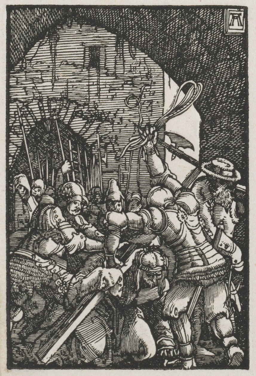 A queda e redenção do homem: Cristo carregando a cruz, c. 1515 de Albrecht Altdorfer