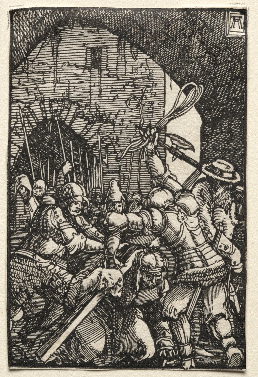 A queda e redenção do homem: Cristo carregando a cruz, c. 1515 de Albrecht Altdorfer