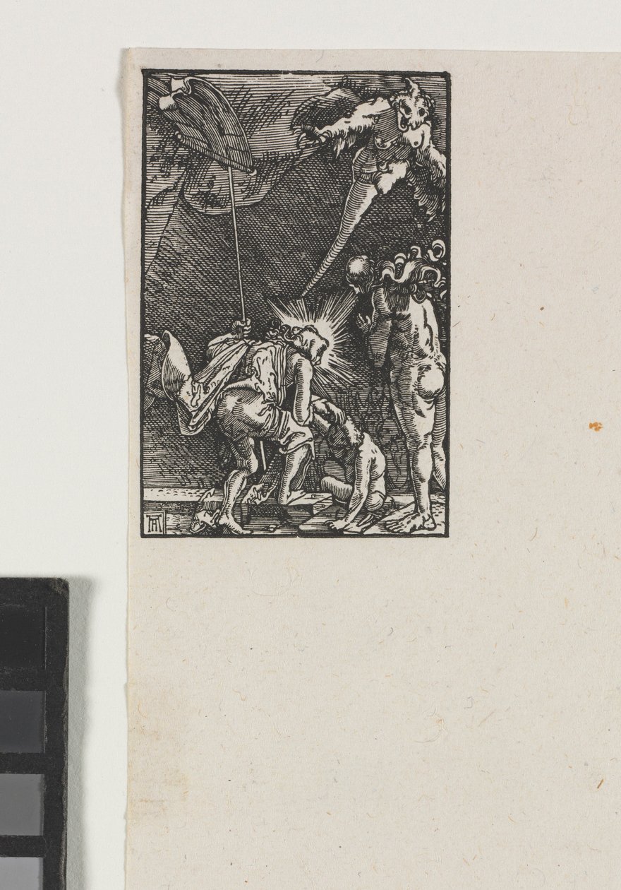 A queda e redenção do homem: Cristo descendo ao inferno, c. 1515 de Albrecht Altdorfer