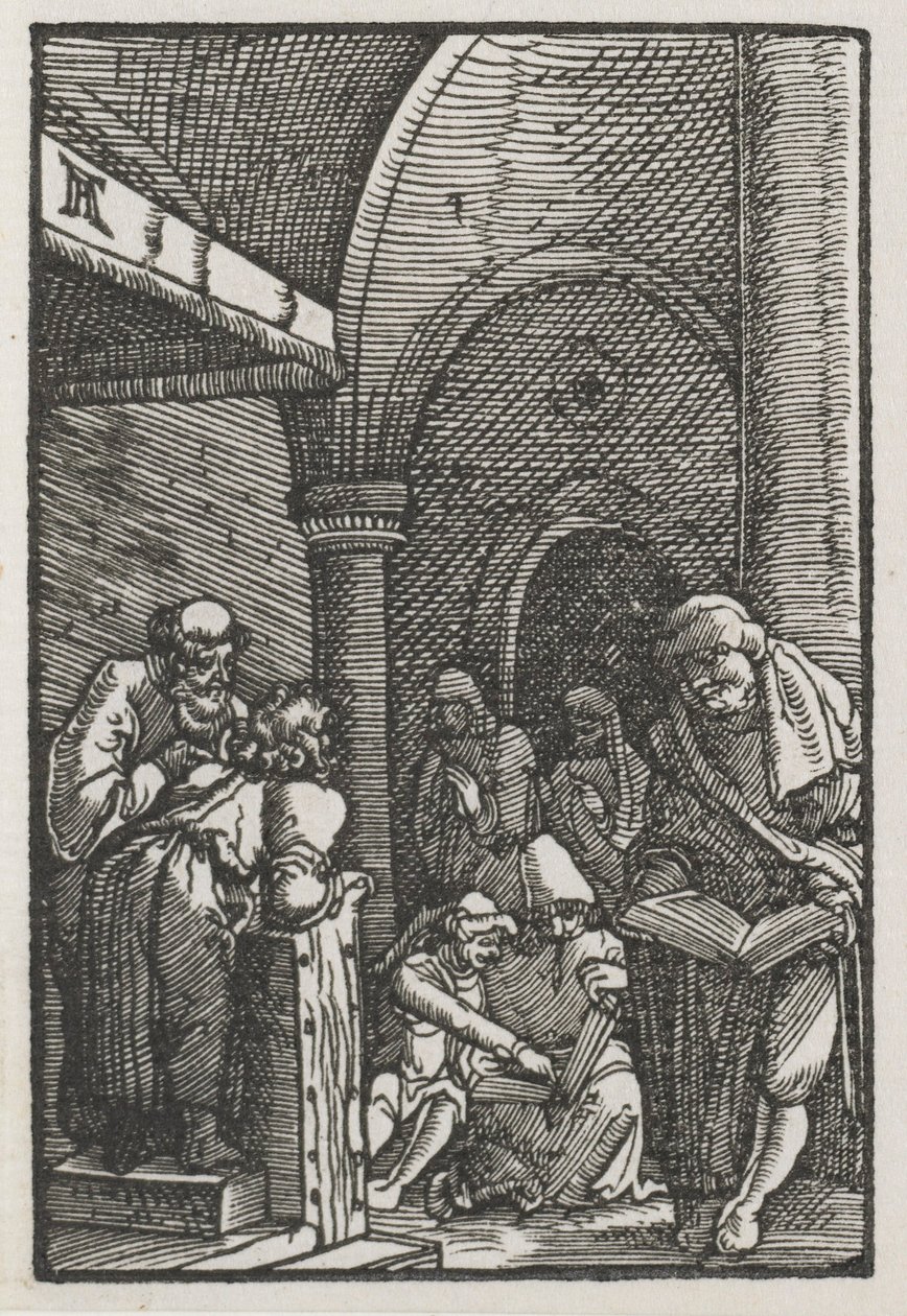 A Queda e Redenção do Homem: Cristo Disputando com os Médicos, c. 1515 de Albrecht Altdorfer