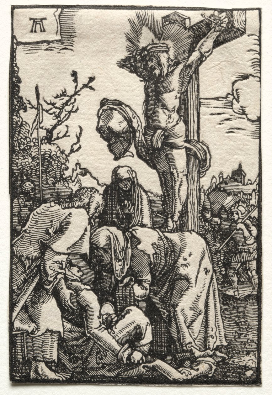 A queda e redenção do homem: Cristo na cruz, c. 1515 de Albrecht Altdorfer