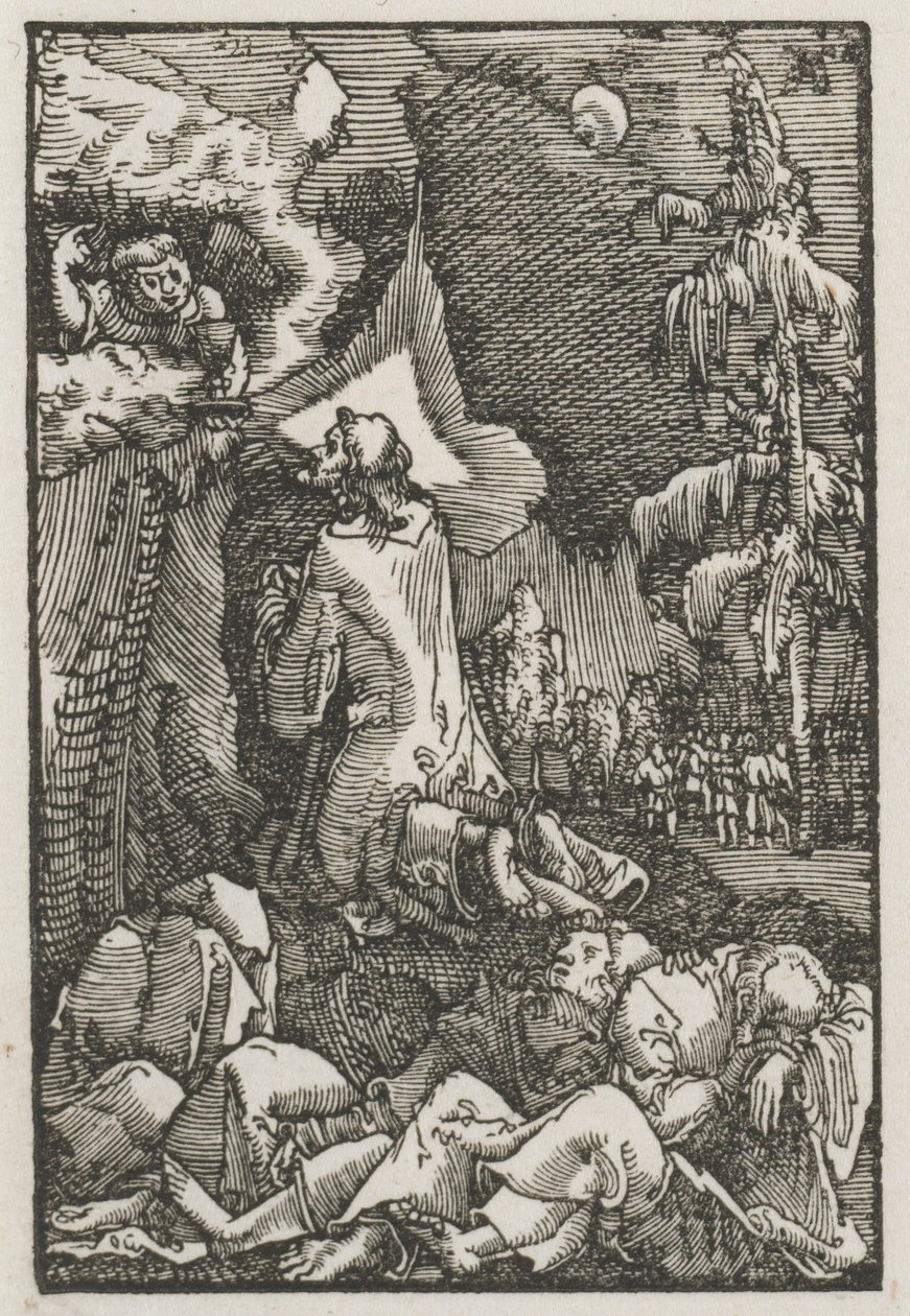 A Queda e Redenção do Homem: Cristo no Monte das Oliveiras, c. 1515 de Albrecht Altdorfer