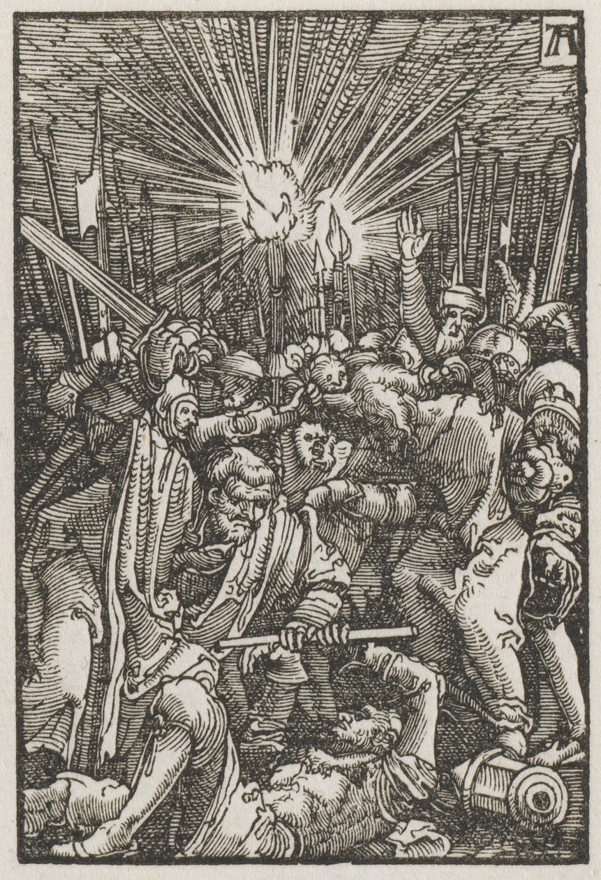 A queda e redenção do homem: Cristo levado cativo, c. 1515 de Albrecht Altdorfer