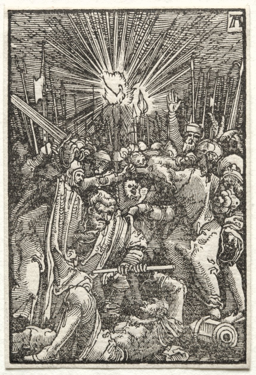 A Queda e Redenção do Homem: Cristo levado cativo, c. 1515 de Albrecht Altdorfer