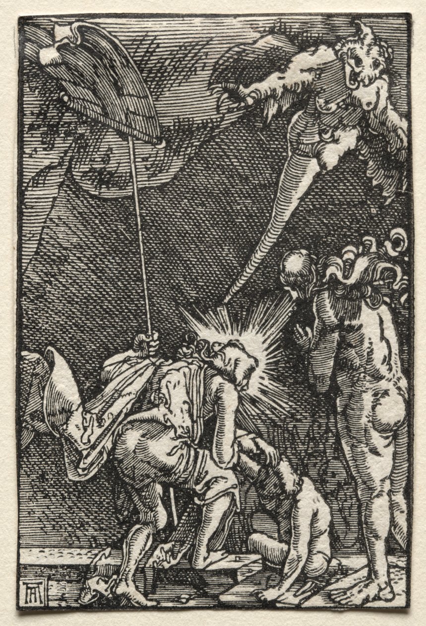 A Queda e a Redenção do Homem: Descida ao Inferno, c. 1515. de Albrecht Altdorfer