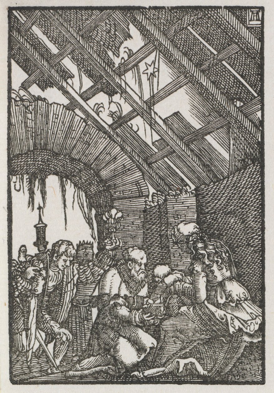 A Queda e Redenção do Homem: A Adoração dos Magos, c. 1515 de Albrecht Altdorfer