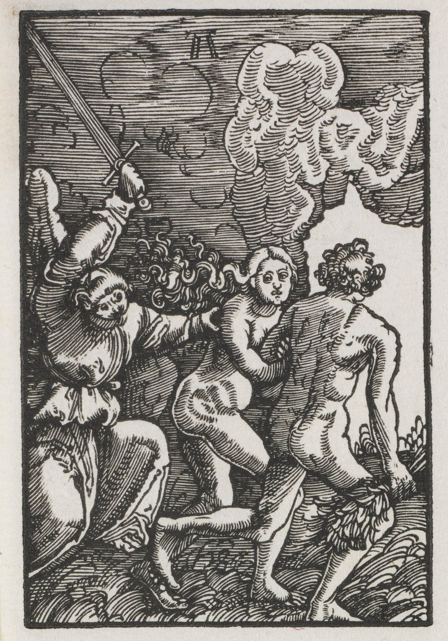 A Queda e Redenção do Homem: A Expulsão do Éden, c. 1515 de Albrecht Altdorfer