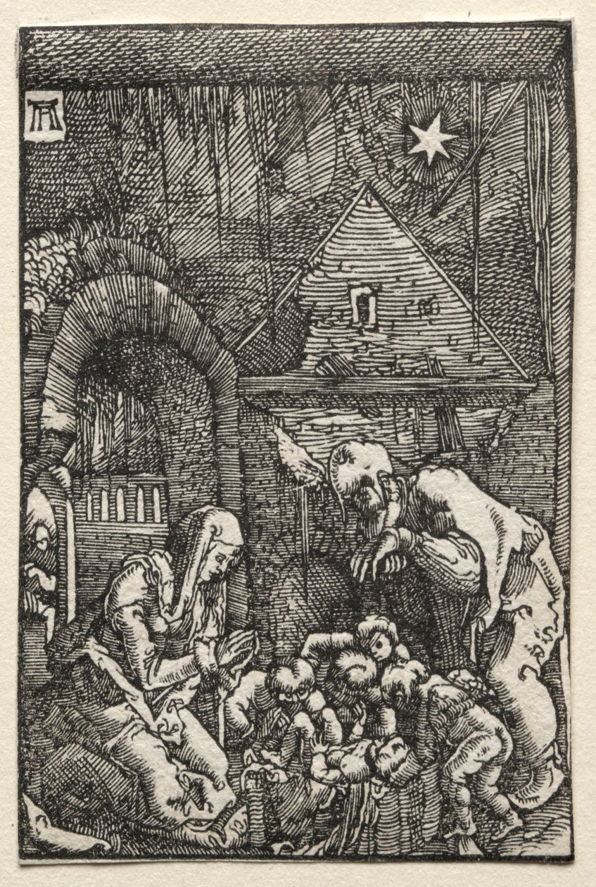 A Queda e Redenção do Homem: A Natividade, c. 1515 de Albrecht Altdorfer