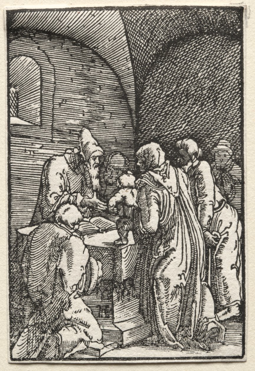 A Queda e Redenção do Homem: A Apresentação de Cristo no Templo, c. 1515 de Albrecht Altdorfer