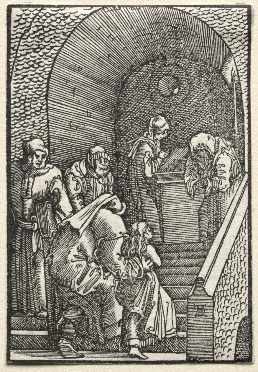 A Queda e Redenção do Homem: A Apresentação da Virgem no Templo, 1515. de Albrecht Altdorfer