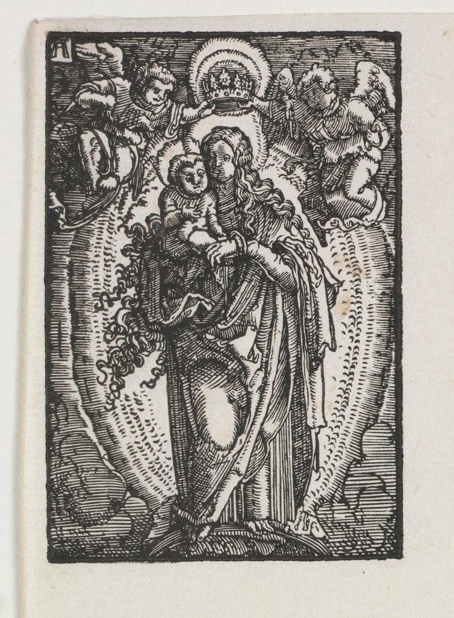 A Queda e Redenção do Homem: A Virgem como Rainha do Céu, c. 1513 de Albrecht Altdorfer