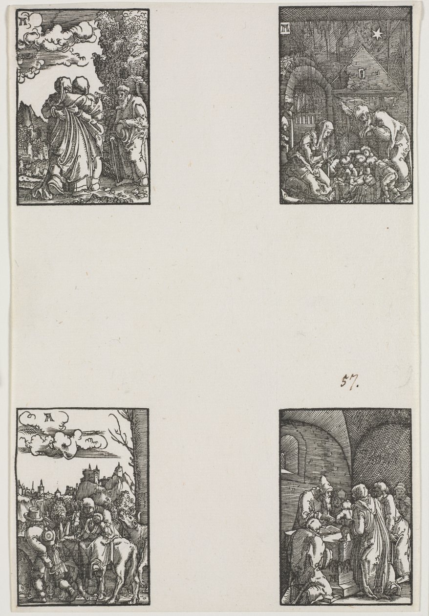 A Queda e Redenção do Homem, c. 1515 de Albrecht Altdorfer