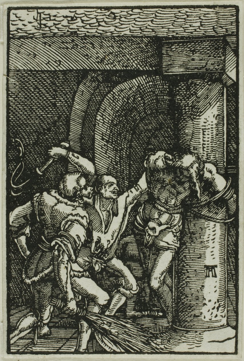 A Flagelação, de A Queda e Redenção do Homem de Albrecht Altdorfer