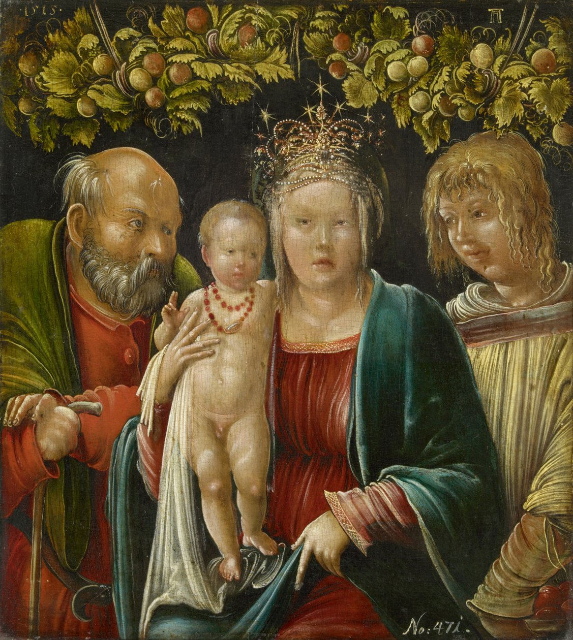 A Sagrada Família com Santo Agapito, 1515 de Albrecht Altdorfer