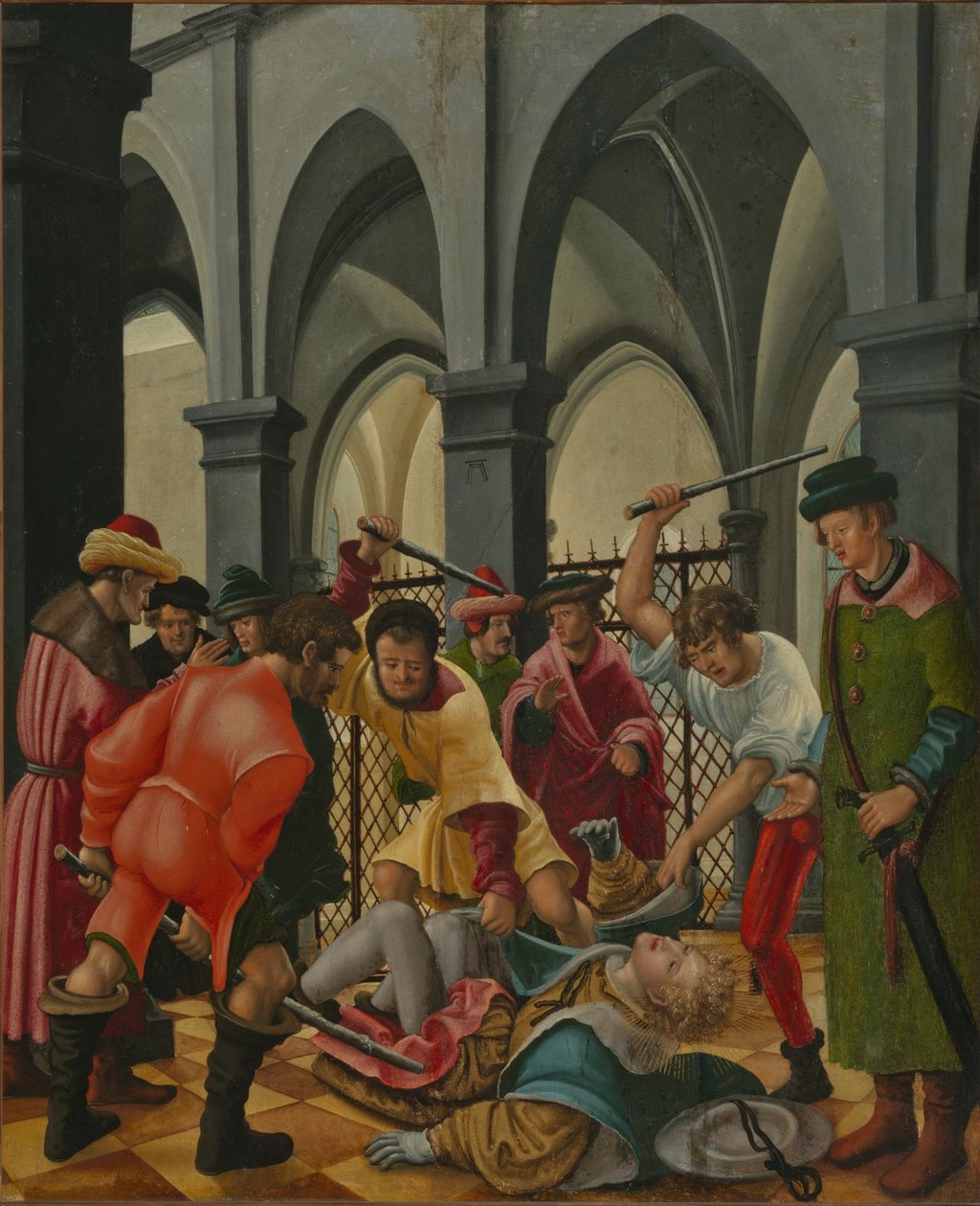 O Martírio de Saint Florian, ca. 1516-1520. de Albrecht Altdorfer