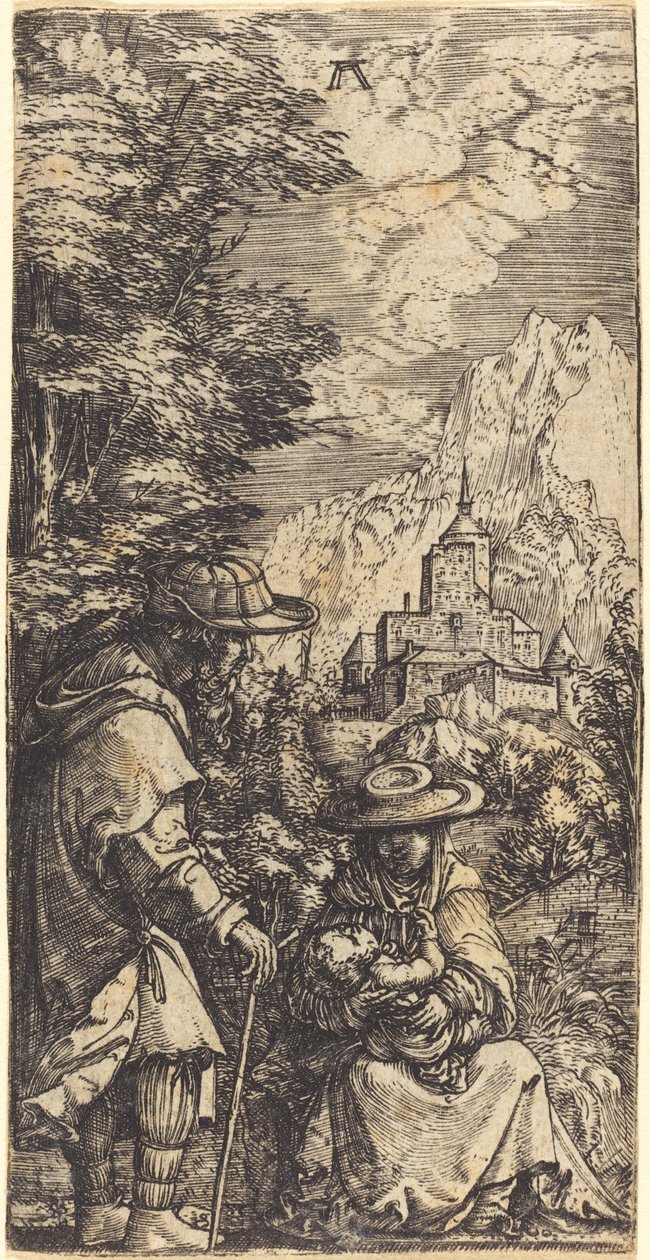 O descanso na fuga para o Egito de Albrecht Altdorfer