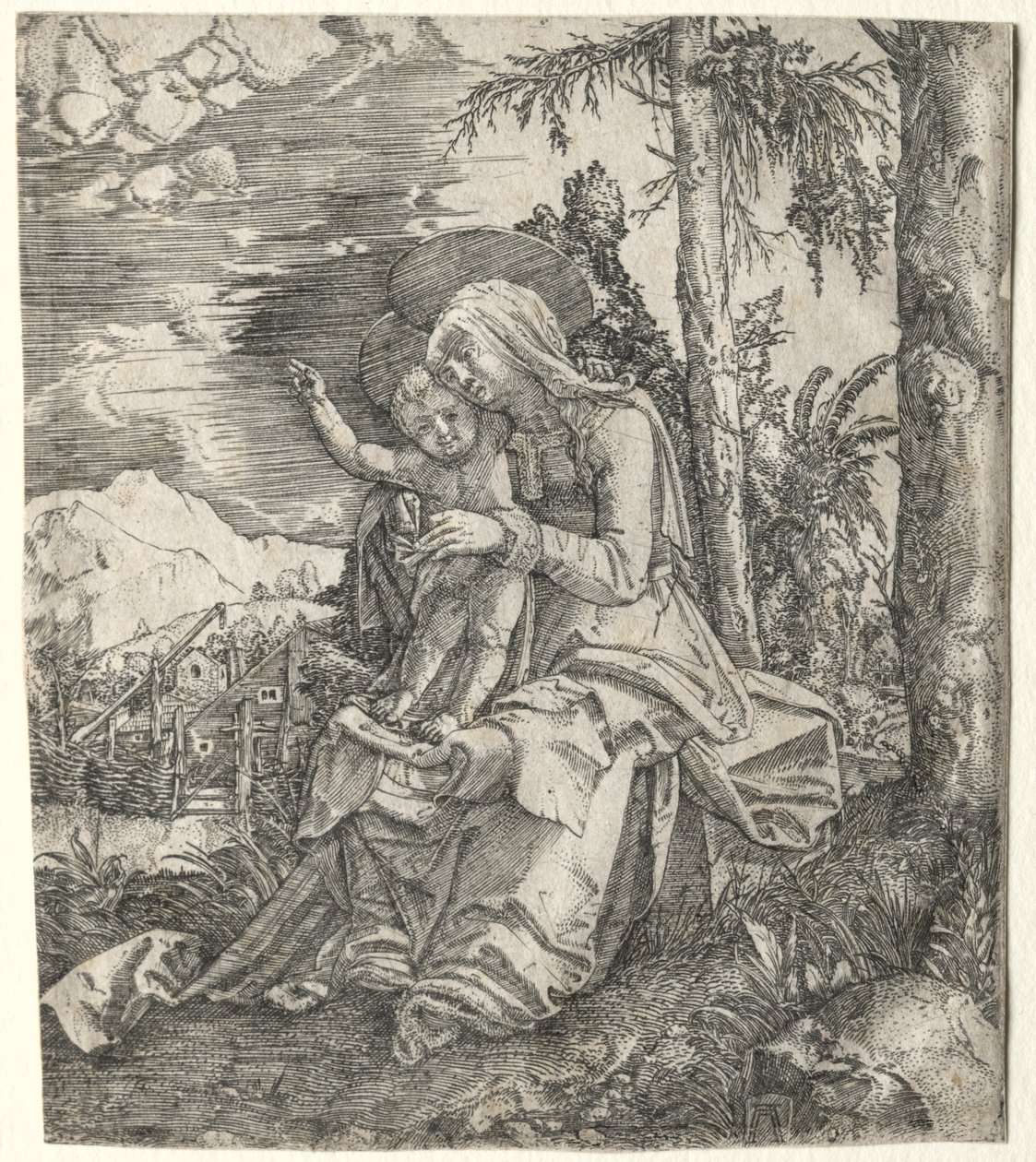 A Virgem em uma Paisagem de Albrecht Altdorfer