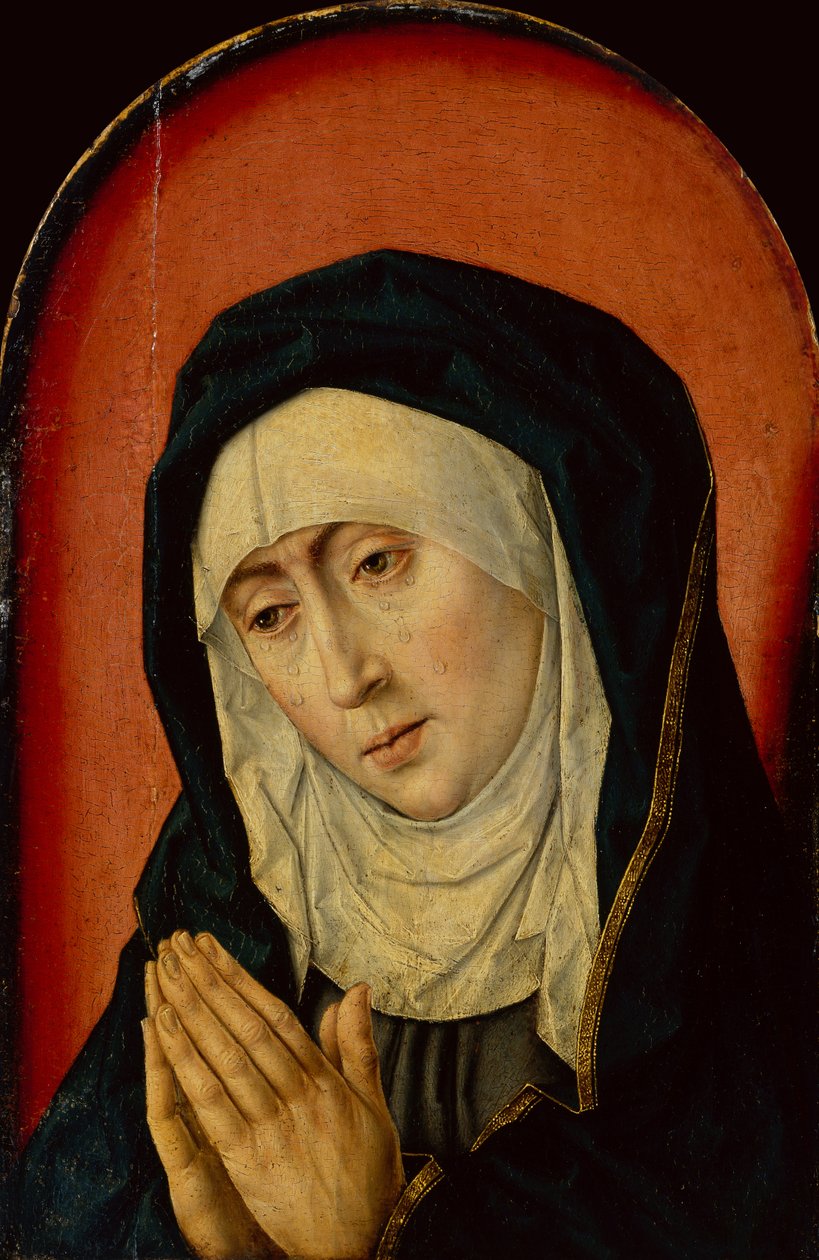 A Mater Dolorosa (óleo no painel) de Albrecht Bouts