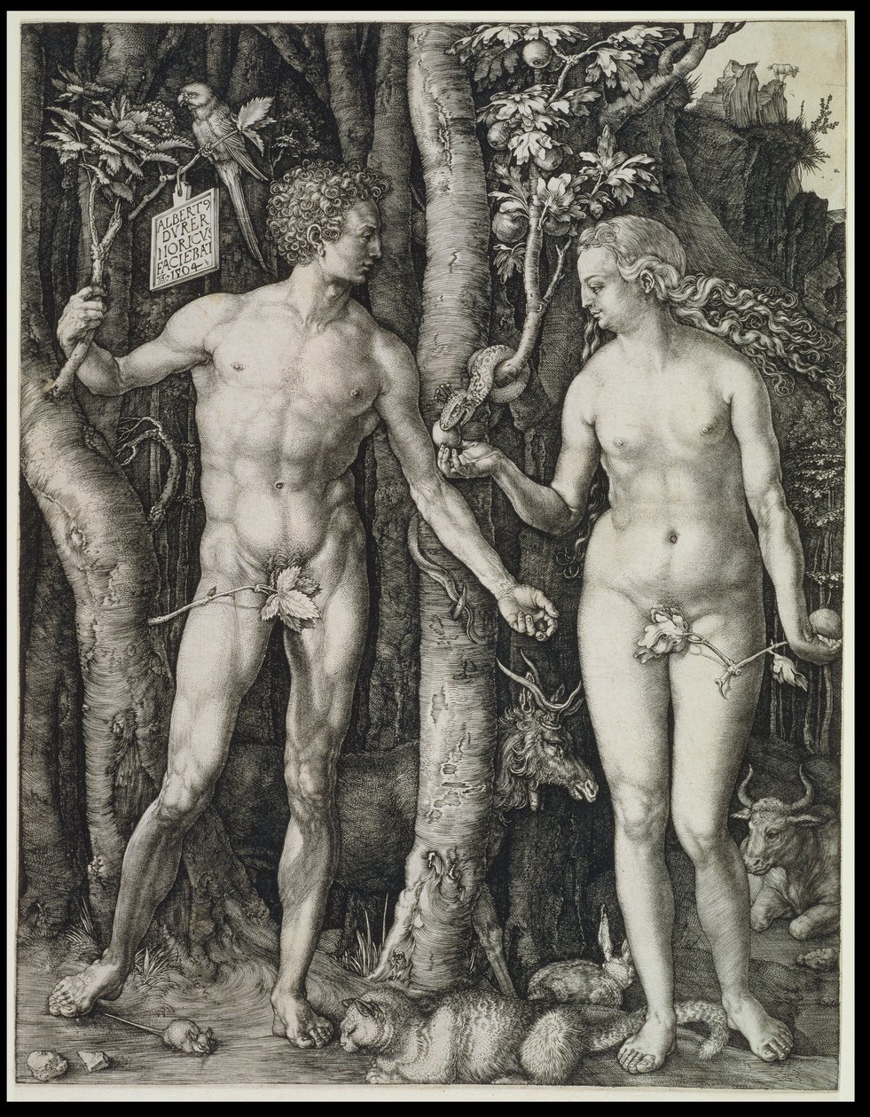 Adão e Eva (A queda do homem) de Albrecht Dürer