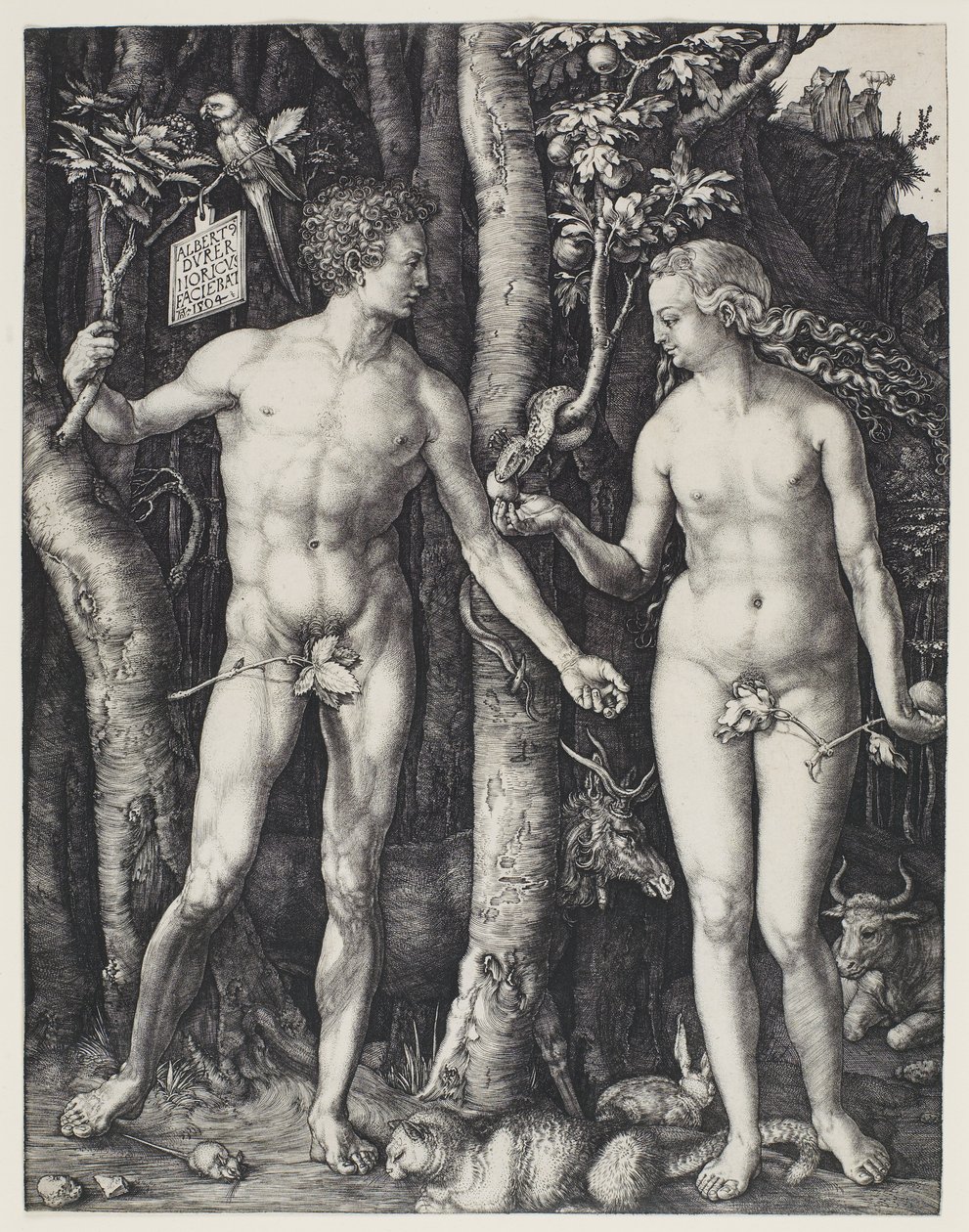 Adão e Eva de Albrecht Dürer