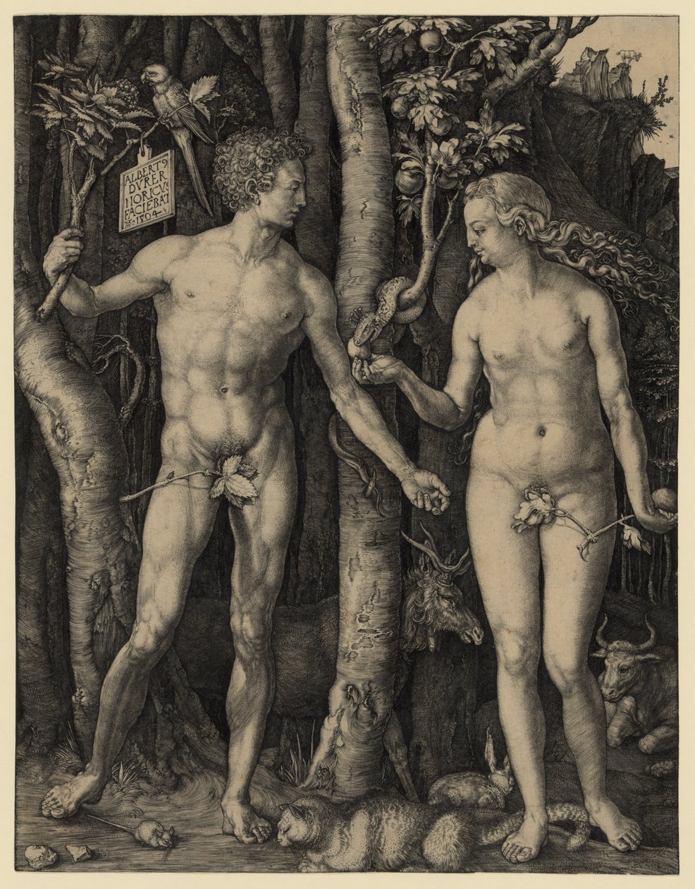 Adão e Eva de Albrecht Dürer