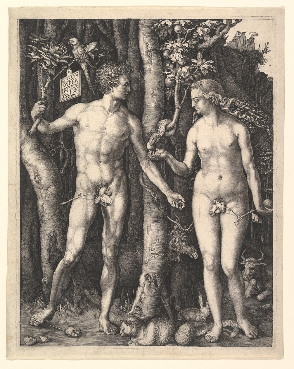 Adão e Eva de Albrecht Dürer
