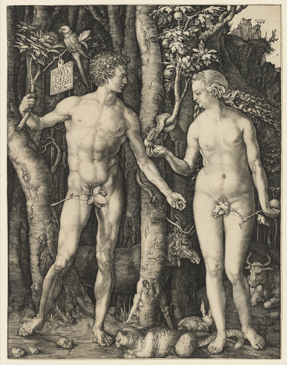 Adão e Eva, 1504 de Albrecht Dürer