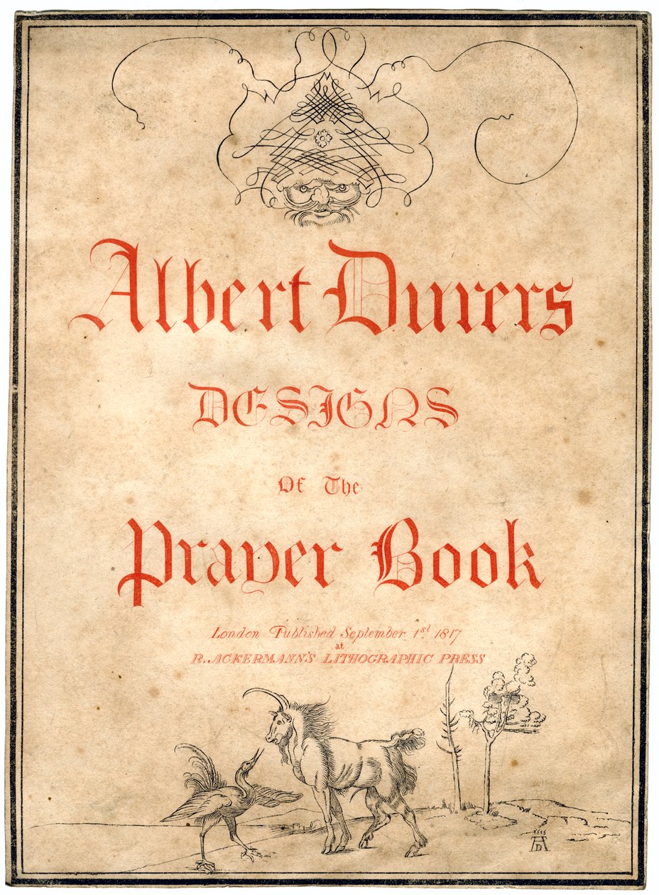 Albert Dürers Designs para o Livro de Orações, 1817. de Albrecht Dürer