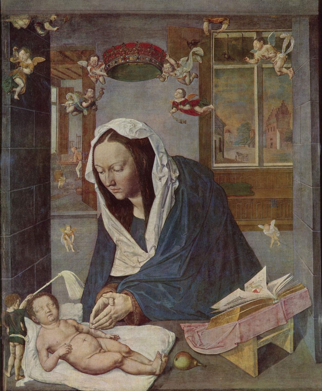 Albrecht Dürer Painel central Altar mariano de Albrecht Dürer