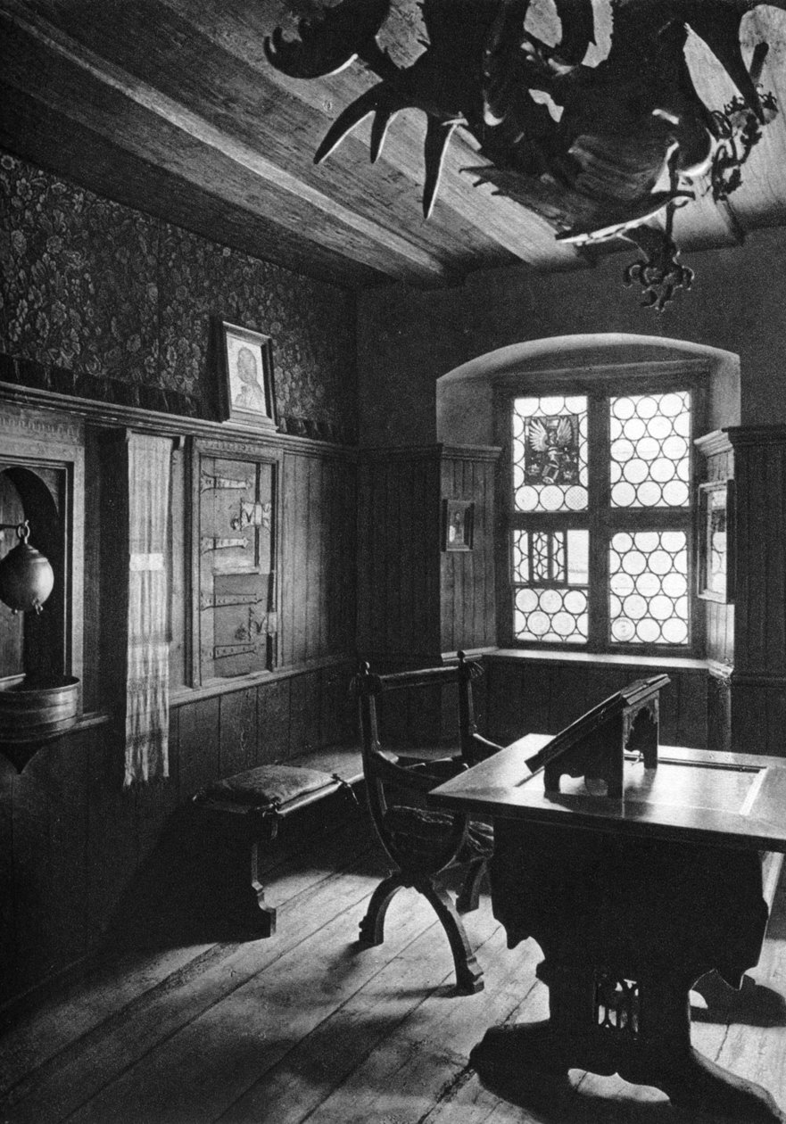Sala de trabalho Albrecht Dürers, Nuremberg, 1936 de Albrecht Dürer