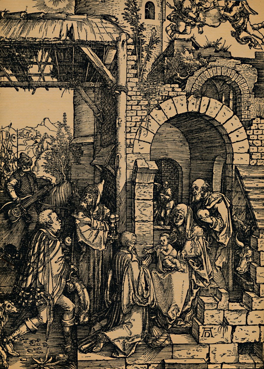 Adoração dos Reis, Adoração dos Reis, 1503-1504. de Albrecht Dürer