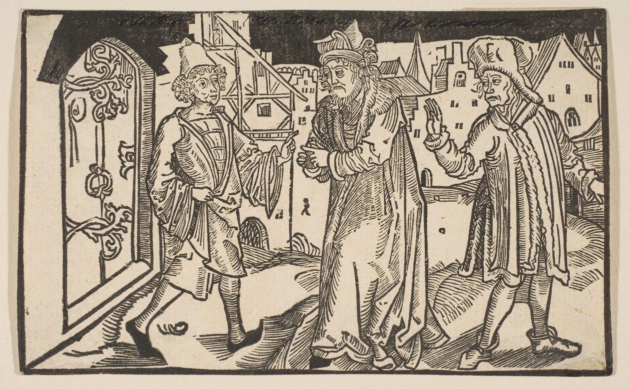 Andria, da Comédia de Terence, reimpressão do século XIX. de Albrecht Dürer