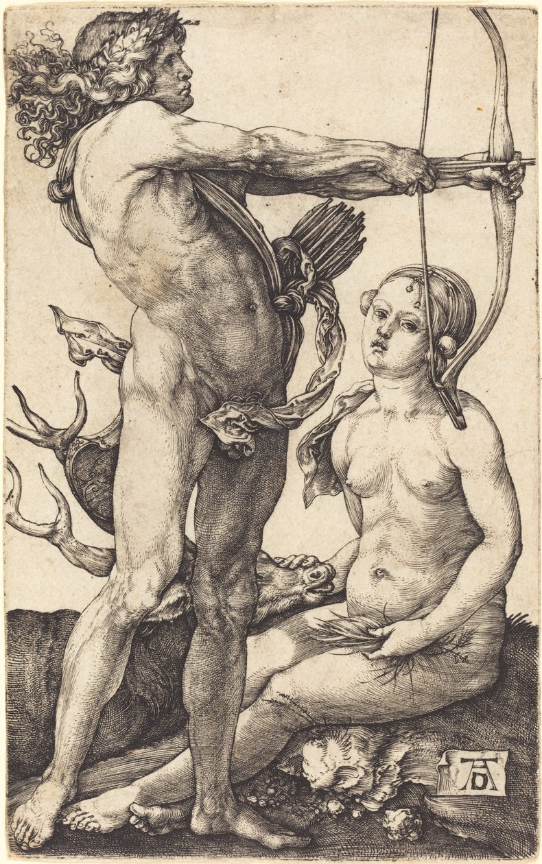 Apolo e Diana de Albrecht Dürer